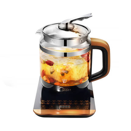 【送蒸蛋架+茶滤】养生壶 1.5L 304不锈钢智能防溢出18套养生功能WGE1703b