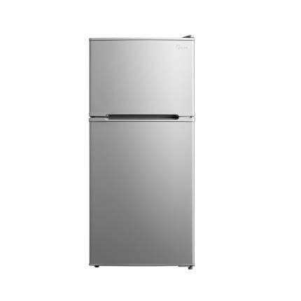【囤貨租房神器】美的（Midea）112升家用兩門冰箱 小型電冰箱 雙門小冰箱BCD-112CM