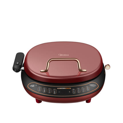 【送竹鏟+食譜】精致復古電餅鐺 25mm可升降烤盤 可拆盤 智能烹飪提醒 MC-JK30P301