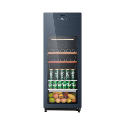 美的 160升 飲料茶葉水果保鮮柜 家用客廳辦公室冷藏柜冰吧小型冰箱 JC-160GEM