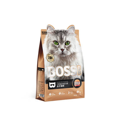 BOSS BB六种鱼多肉巨无霸全价猫粮1.8公斤 宠物生活 宠物食品 猫粮