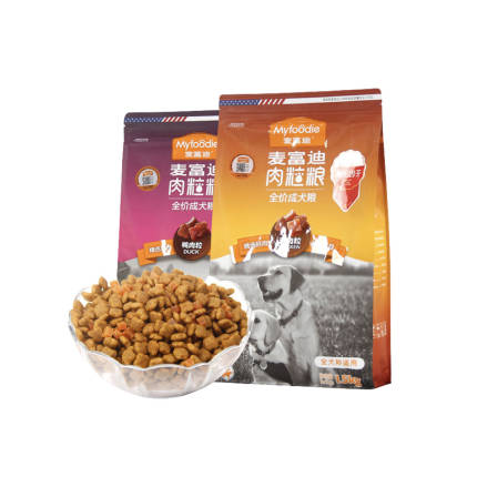 麦富迪牛肉粒+钙奶颗粒1.5kg (成犬型)宠物生活 宠物食品 狗粮