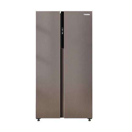 东芝冰箱 600升对开门 大容量 雾化保鲜 空间净味 GR-RS625WE-PM137 绸缎灰