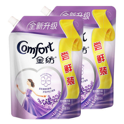 金纺衣物护理剂怡神薰衣草800ML*2 洗衣液