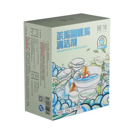 【2人拼团30元】碗伴 茶垢咖啡垢清洁剂 活性微泡去污 无香精 99%杀菌15g*30袋/盒