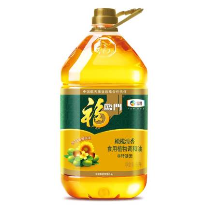 福臨門 食用油 添加10%西班牙進口橄欖油 橄欖食用植物調和油 5L 中糧出品（新老包裝交替）