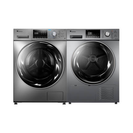 【洗烘套装】小天鹅洗衣机热泵烘干机干衣组合TG100EM01G-Y50C+TH100-H32Y
