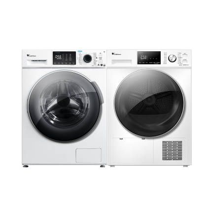 【洗烘套裝】小天鵝洗衣機熱泵烘干機干衣組合TG100VT86WMAD5+TH100VTH35