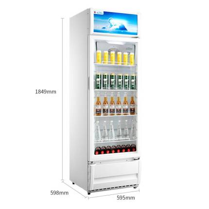 家用商用展示柜 230L冷藏飲料囤貨 七級控溫 制冷快結霜少 SC-230GM(Q) 白色