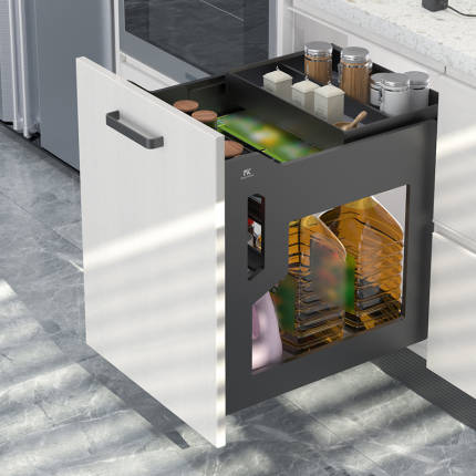 櫥柜調味拉籃 雙層空間設計 抽中帶抽 分層分區收納 MKCT450TA