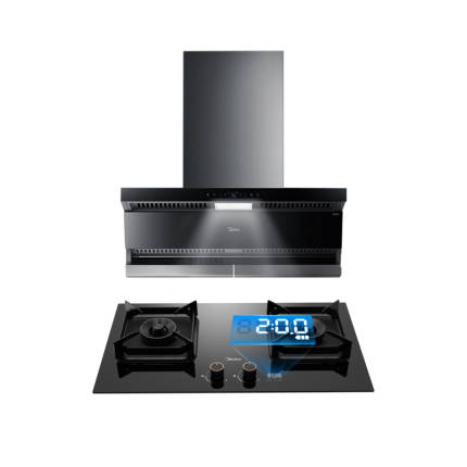 美的 烟灶套装 25m³/min大吸力 变频引擎 180min定时 DK7+Q518P 液化气