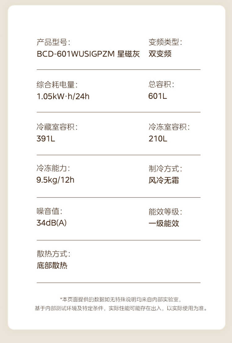 美的冰箱十字门BCD-601WUSIGPZM