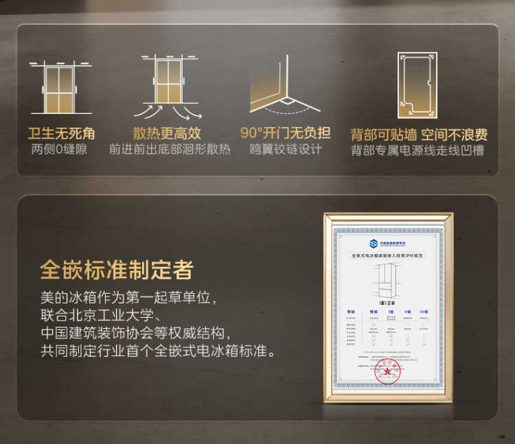 美的冰箱十字门BCD-601WUSIGPZM