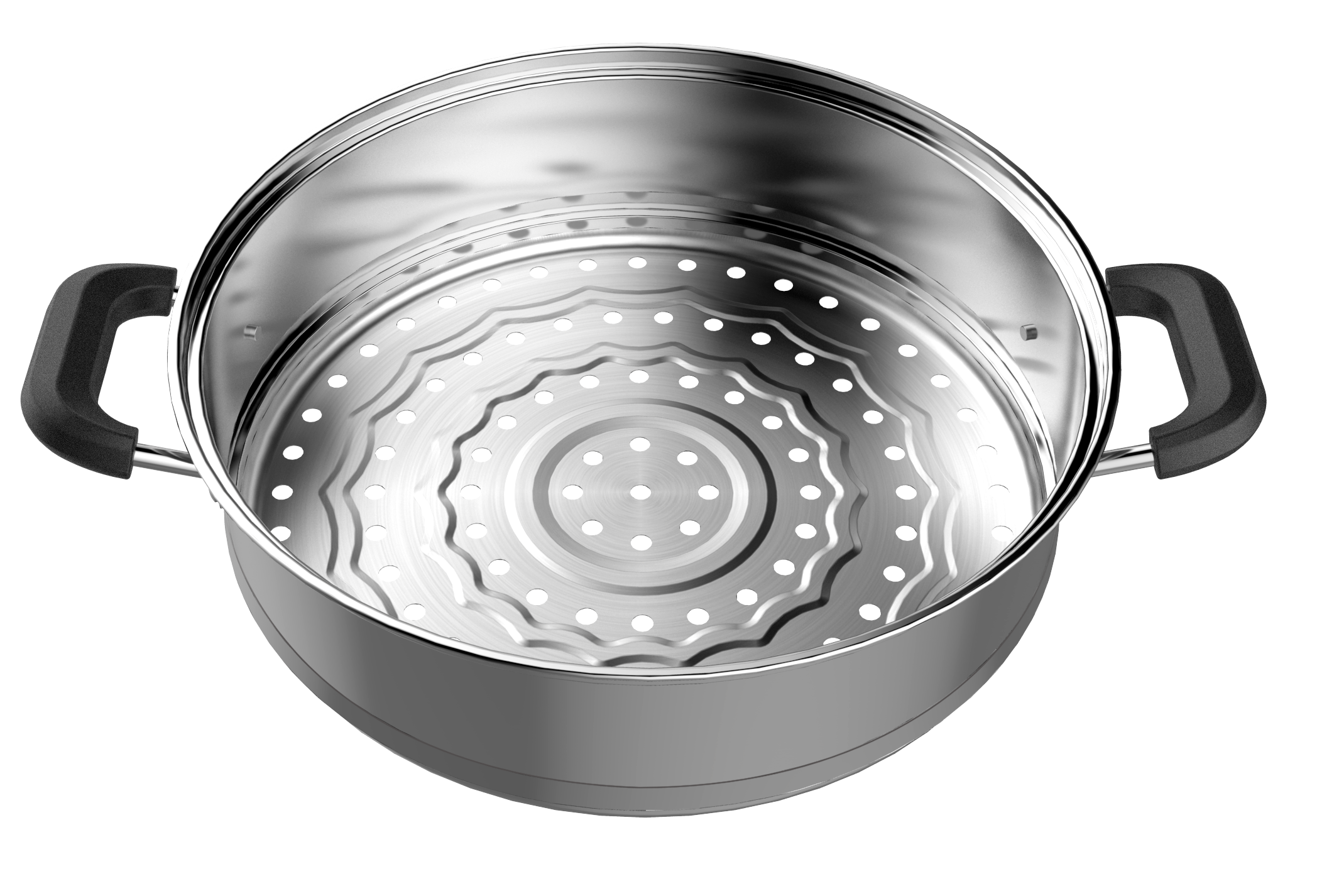 大蒸锅 食品级接触材质 可视玻璃盖 多功能两层  T1 