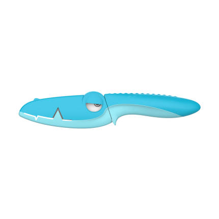 刀具 陶瓷恐龙刀 材质陶瓷+塑料 防滑刀柄 握感舒适MP-KF09C01蓝色