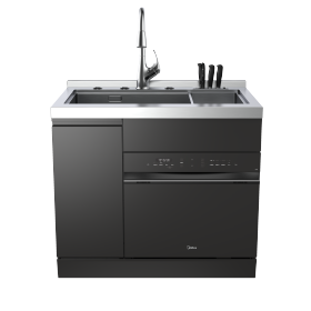 集成水槽洗碗机  XQ02 水槽一体嵌入式 10套 58L大容量水槽 洗消烘存一体