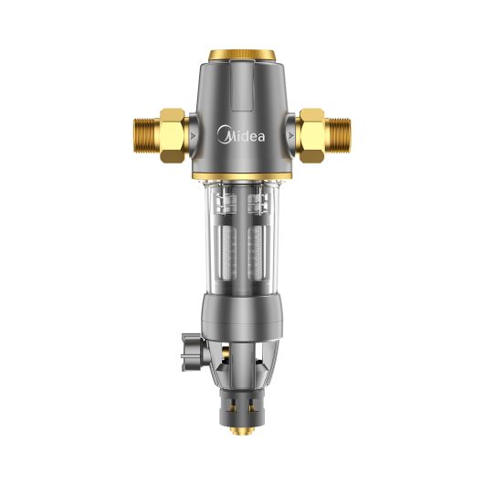 美的QZBW20S-12T前置过滤器40微米反冲洗压力表监控  全屋家用净水器清洗