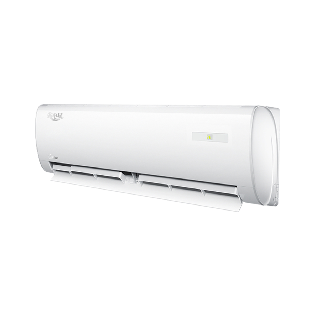 美的小1匹三级定速单冷壁挂式家用空调挂机KF-23GW/Y-DH400(D3)
