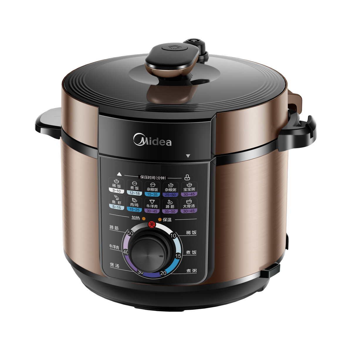 美的 电压力锅 MY-YL50X3-102 双胆 5L容量