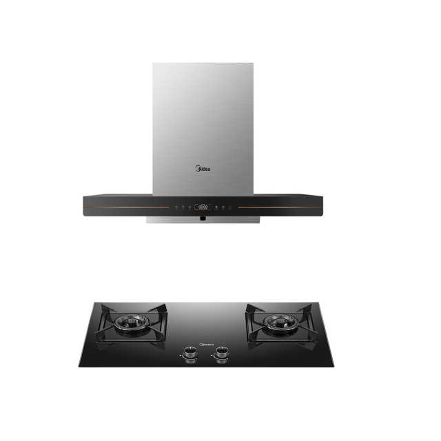 【烟灶套装】23mm³吸力 变频巡航 匀火双喷灶 5.0KW TV701+JZY-Q330