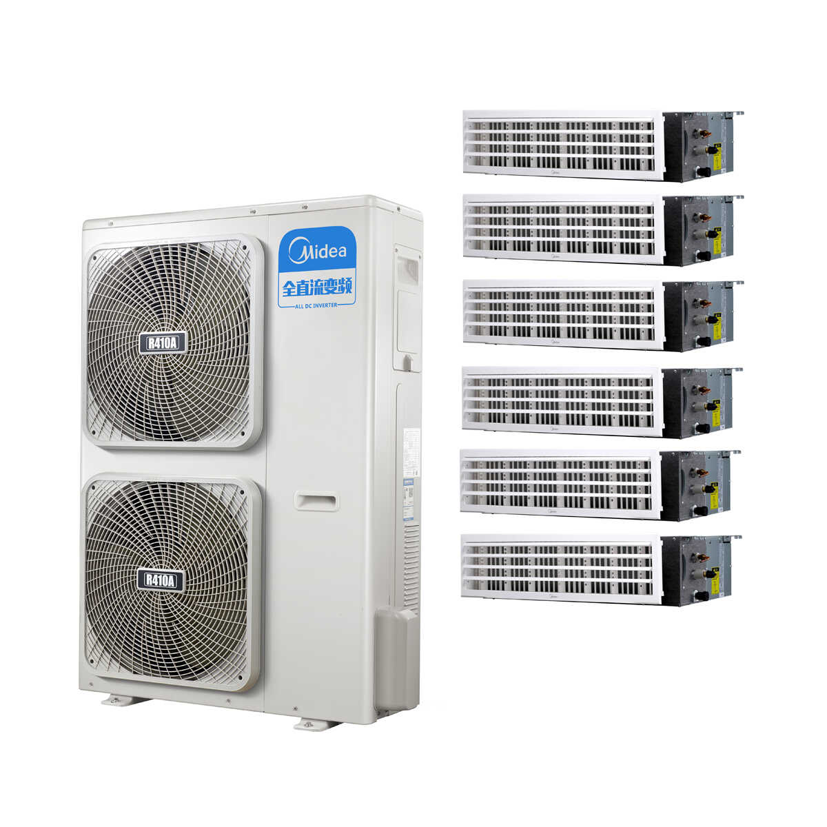 【0元安装】美的 一拖六变频一级能效 多联风管机 7匹 家用中央空调 MDS-H180W(E1)