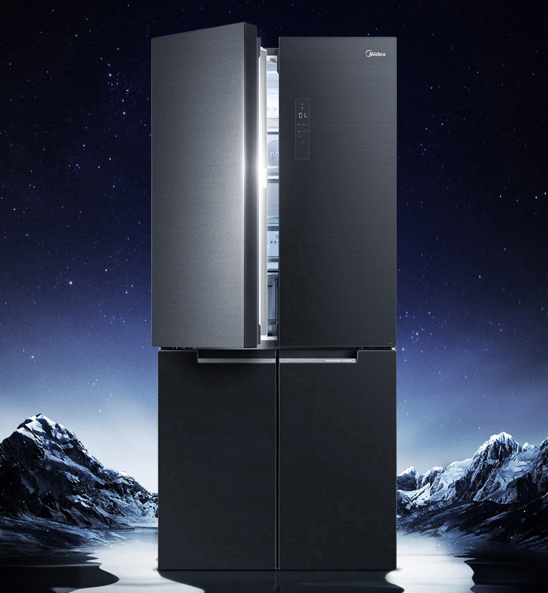 多维智能变频微晶生鲜pst动态杀菌美的智能家电冰箱bcd511wgpzm星耀灰