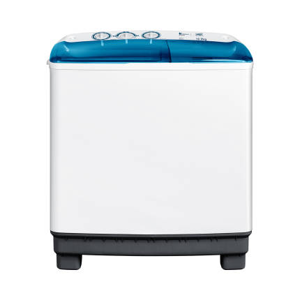 TP100VS908 双桶洗衣机 极地白 门盖三星透明蓝 　 220V,1Ph 50Hz
