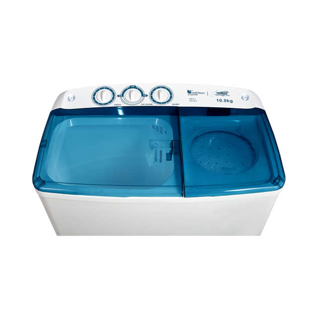 TP100VS908 双桶洗衣机 极地白 门盖三星透明蓝 　 220V,1Ph 50Hz