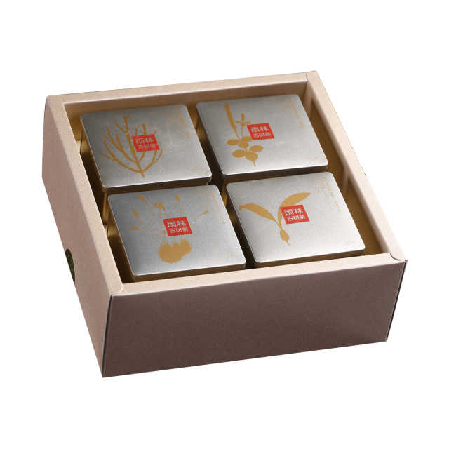 茶 雨林古茶坊  甘华 古树熟茶（散茶）【四盒装】