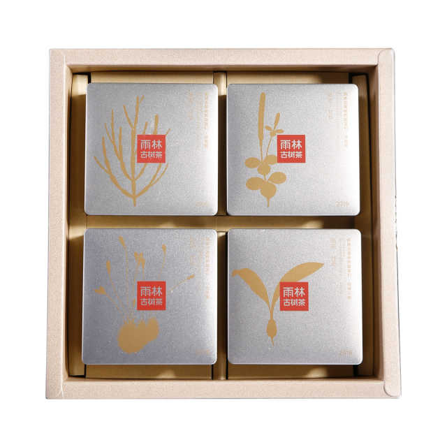 茶 雨林古茶坊  甘华 古树熟茶（散茶）【四盒装】