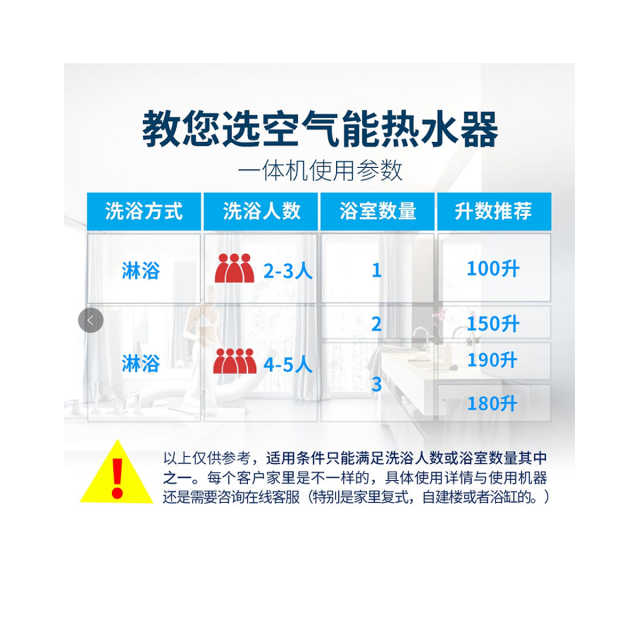 美的（Midea）空气能热水器 300升分体式二级能效 带电辅智能恒温 大容量 E+蓝钻内胆安全耐用