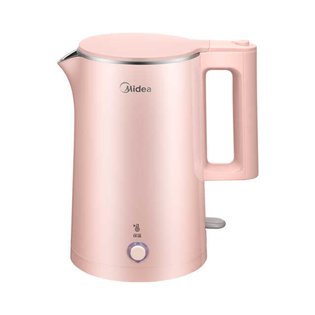 【一键保温】电水壶 1.5L大容量 暖粉外观 双层防烫 品质温控器 MK-SH15E516