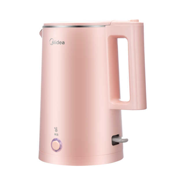 【一键保温】电水壶 1.5L大容量 暖粉外观 双层防烫 品质温控器 MK-SH15E516