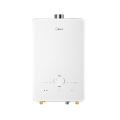 美的 燃气热水器 16L 三种零冷水 增压大水量 全面玻璃屏 JSQ30-16HT7（RS8相似款）