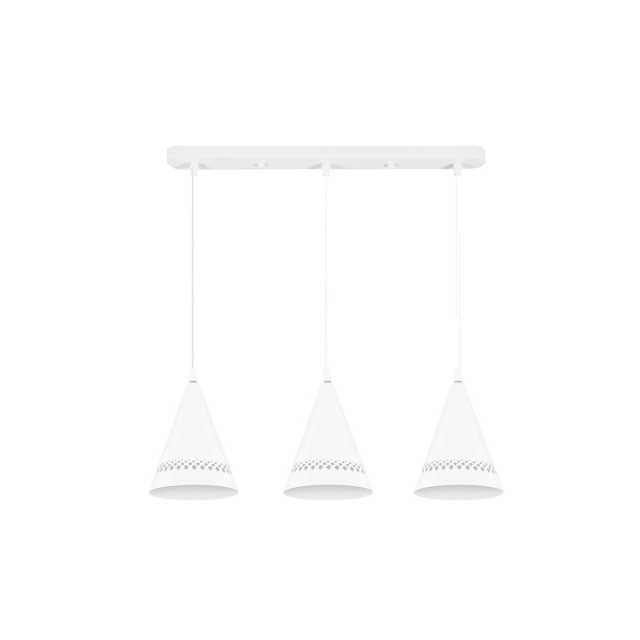 餐吊灯 极简白 镂空花纹 金属灯体 吊线可调 MDY3X14-Z/E27-Y16