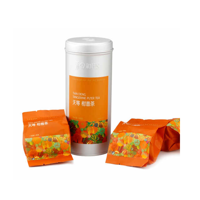 茶 和轩号 新会陈皮普洱茶 云南宫廷散茶 天等柑普茶罐装 100g
