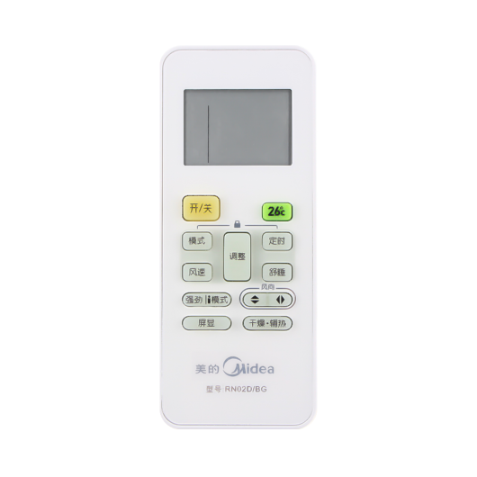 美的空调遥控器 RN02D/BG适用KFR-35GW/WDAD3@ KFR-26GW/WDAD3@