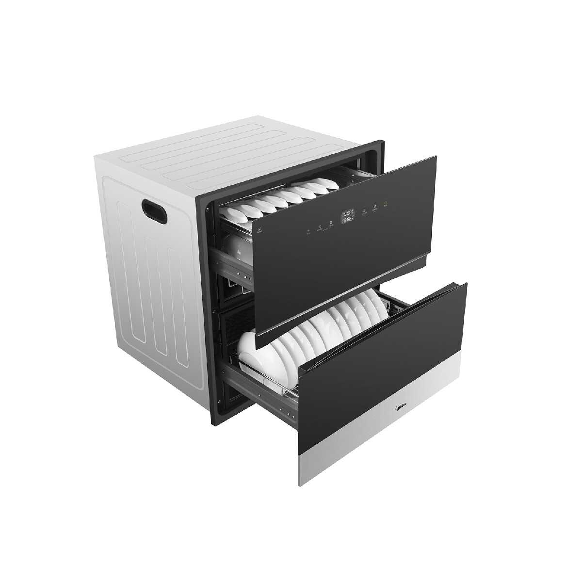 美的 消毒柜 110L大容量 分层存放 二星消毒 等离子净味 母婴消毒 餐前暖盘 120HQ3