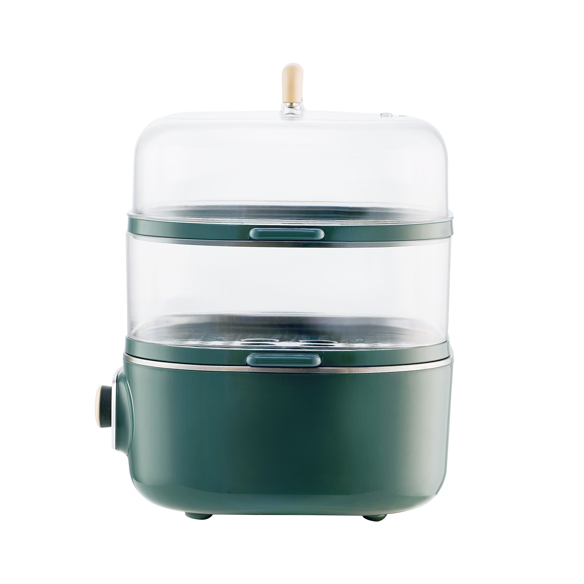 薄荷绿电蒸锅 双层可视大方蒸锅 一锅多用 一键旋控防干烧电蒸锅 MZ-ZG2323E202