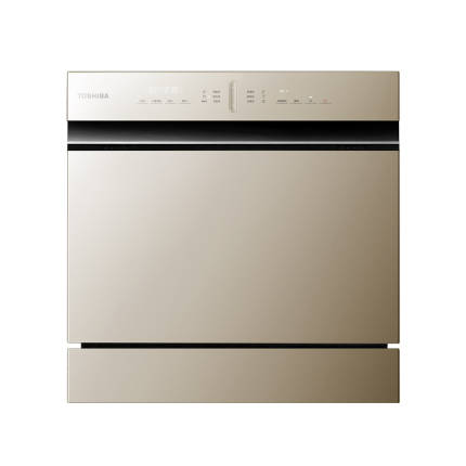 东芝 智能家电 T5洗碗机8套 全控智能洗 循环热烘 9种慧洗程序 洗烘一体 DWT5-0821