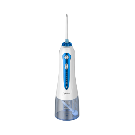 美的小蓝鲸冲牙器 便携式电动正畸口腔清洁水牙线 家用洗牙神器 蓝色 MC-BJ0102