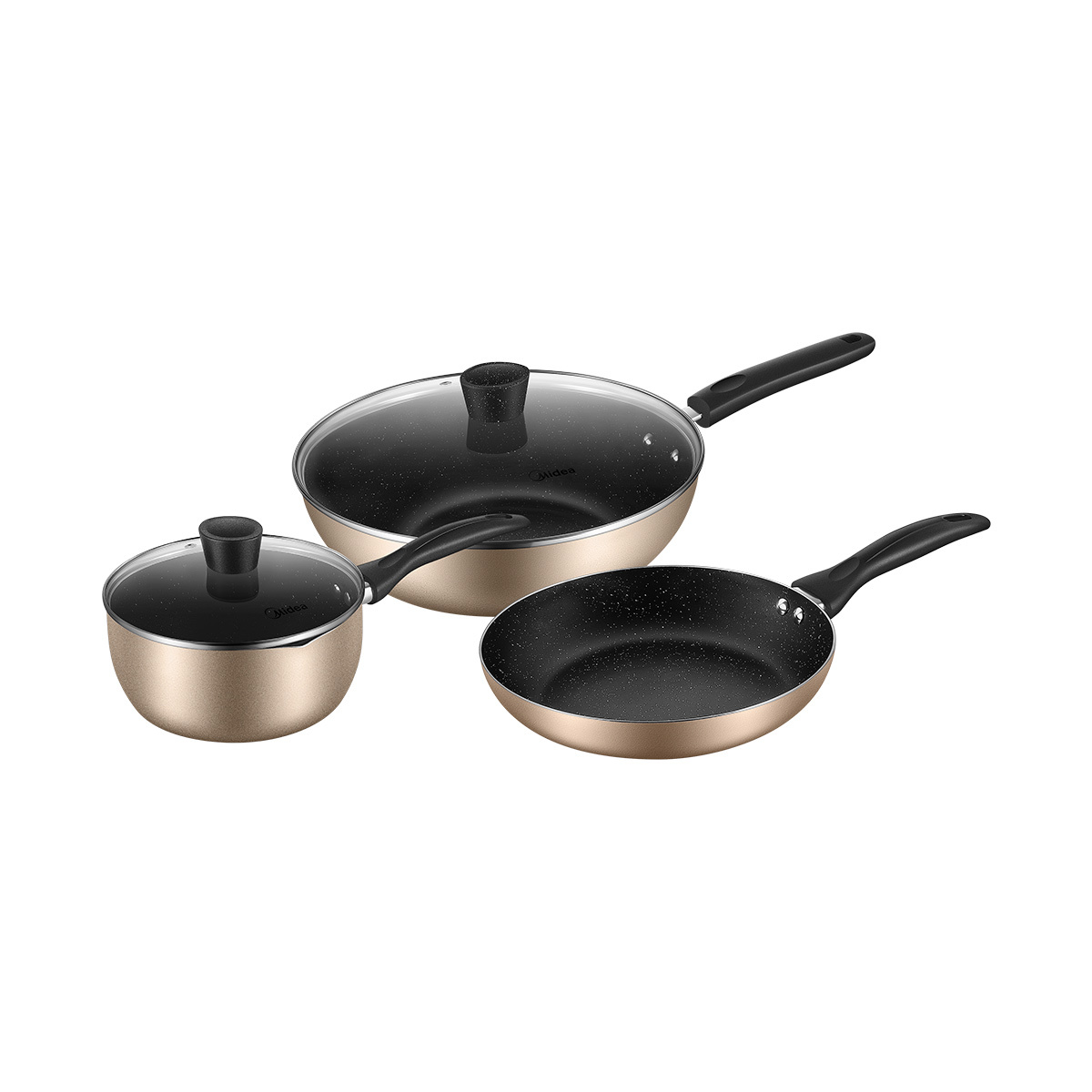 炒锅 MP-SL0303 铝合金 炒煎奶三件套