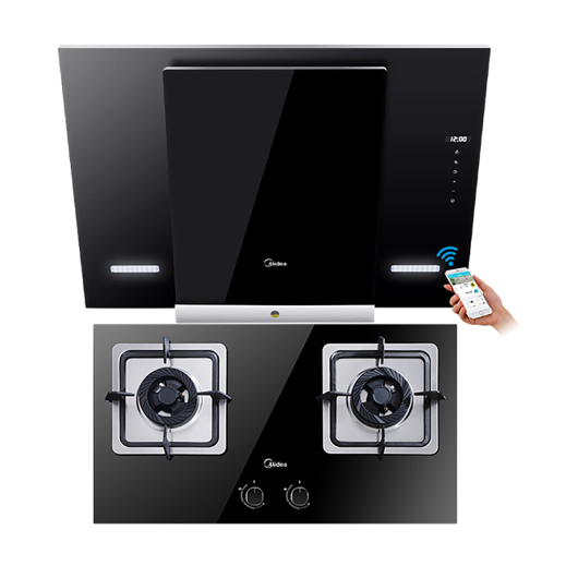 【蒸汽洗】烟灶套装 云智能烟机 DJ370R+Q360B