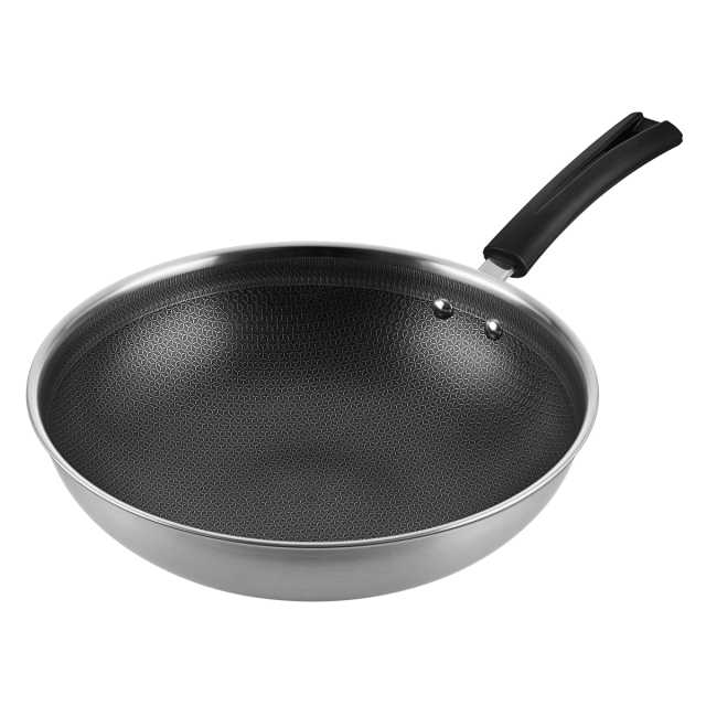炒锅 MP-CJ32Wok503 冰川银 产品货号CJ32Wok503D 材质不锈钢