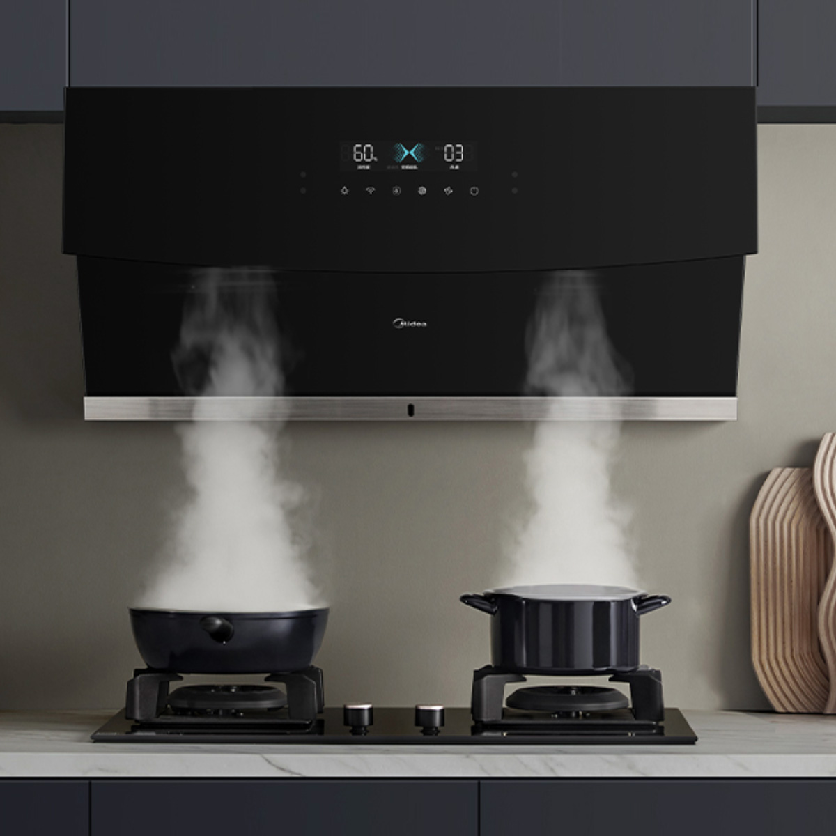 现代风室内设计厨房抽油烟机效果图图片_家居设计_环境设计-图行天下素材网