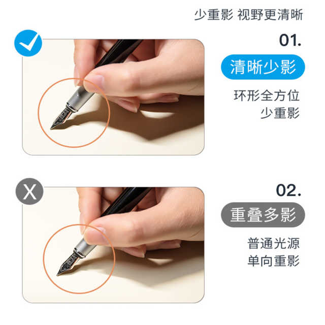 美的星环夹子台灯 薄荷绿 充插两用 头部任意调节 MTD4.5-M/K-07