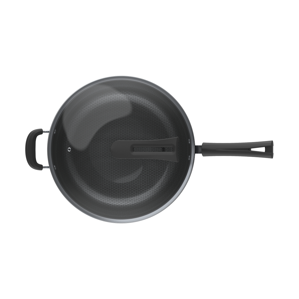 美的炒锅 不锈钢复合板材质 不锈钢炒锅 CJ34Wok503D