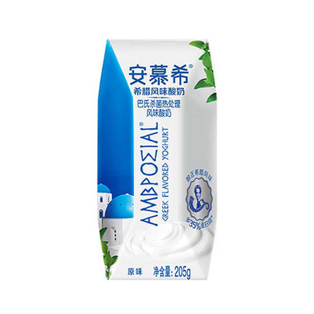 伊利 安慕希希腊风味常温酸奶原味205g*12盒