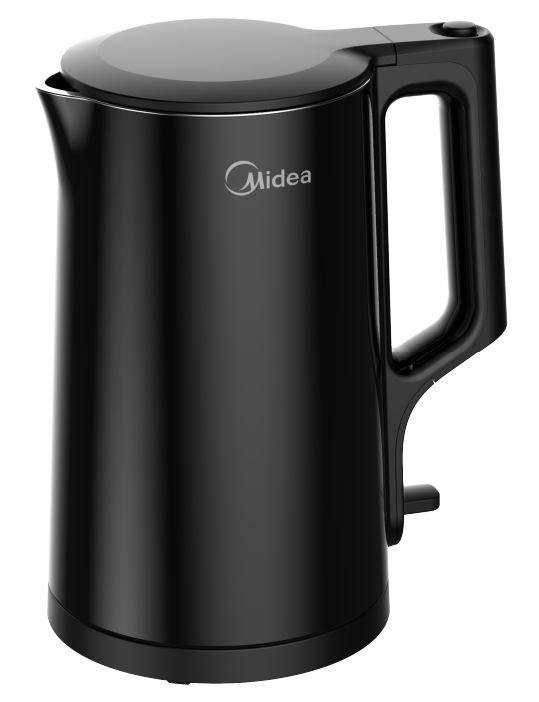 美的 电水壶 MK-SHJ1720 耀石黑 1.7L大容量 304不锈钢0涂层