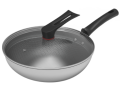 炒锅 MP-CJ32Wok504 产品货号CJ32Wok504S 材质不锈钢复合板 美的